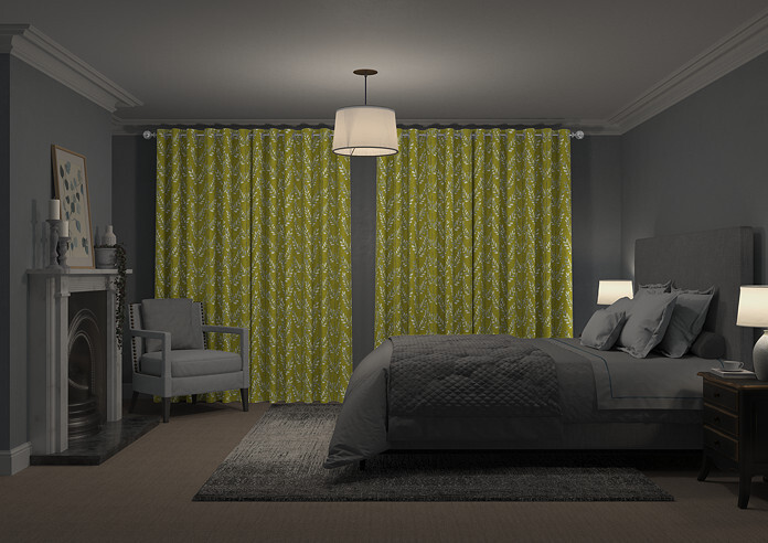 Scandi Sprig, Kiwi - Made to Measure Curtains - Image 7